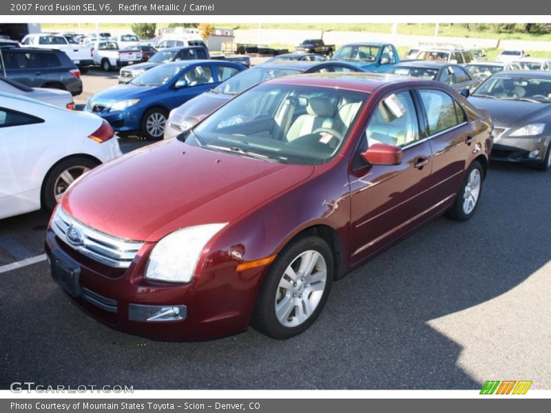 Redfire Metallic / Camel 2007 Ford Fusion SEL V6