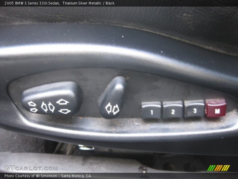 Titanium Silver Metallic / Black 2005 BMW 3 Series 330i Sedan