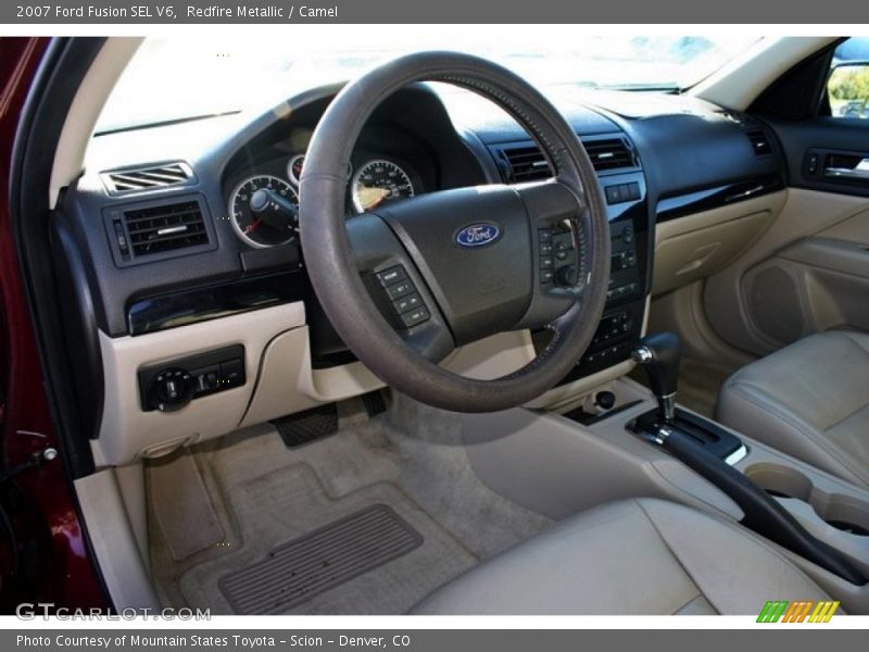 Redfire Metallic / Camel 2007 Ford Fusion SEL V6