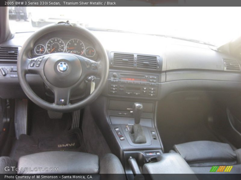 Titanium Silver Metallic / Black 2005 BMW 3 Series 330i Sedan