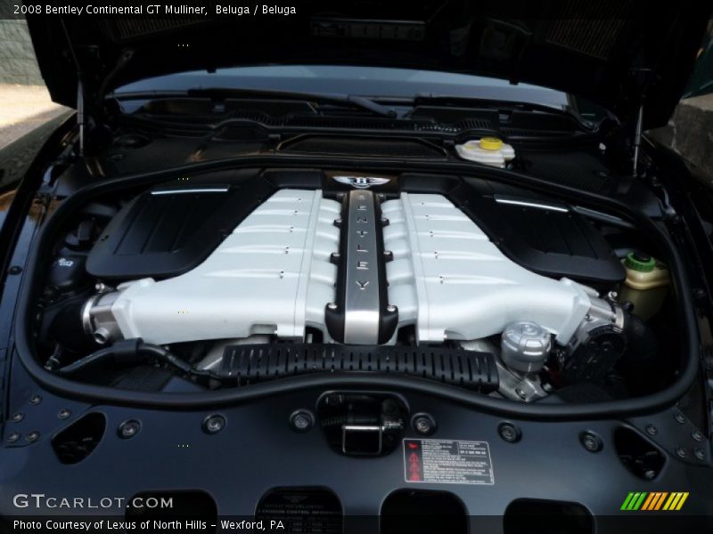  2008 Continental GT Mulliner Engine - 6.0L Twin-Turbocharged DOHC 48V VVT W12