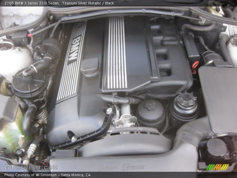 Titanium Silver Metallic / Black 2005 BMW 3 Series 330i Sedan