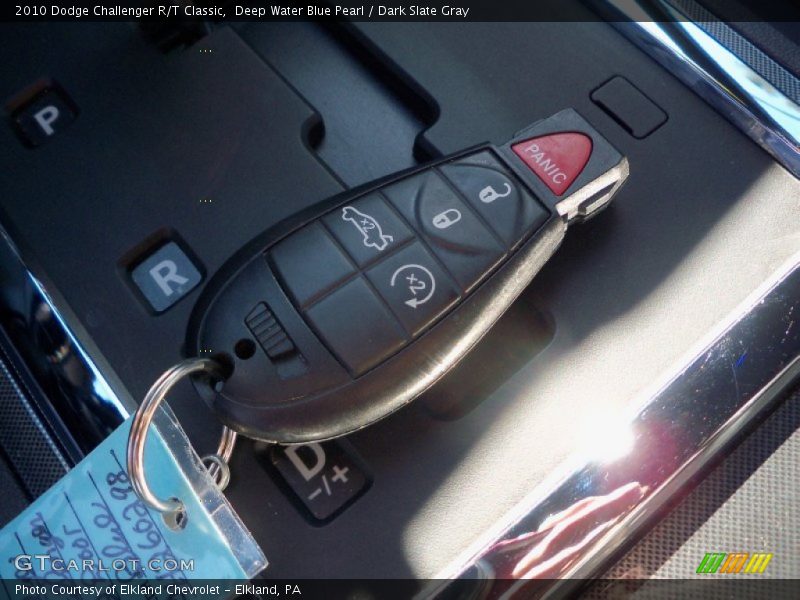 Deep Water Blue Pearl / Dark Slate Gray 2010 Dodge Challenger R/T Classic