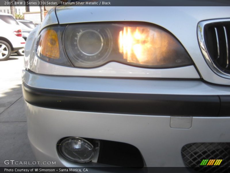 Titanium Silver Metallic / Black 2005 BMW 3 Series 330i Sedan