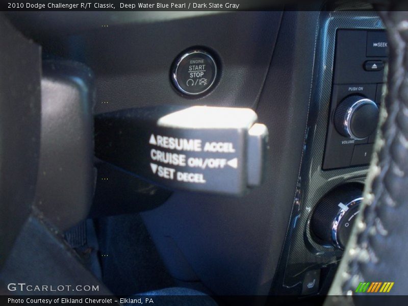 Deep Water Blue Pearl / Dark Slate Gray 2010 Dodge Challenger R/T Classic