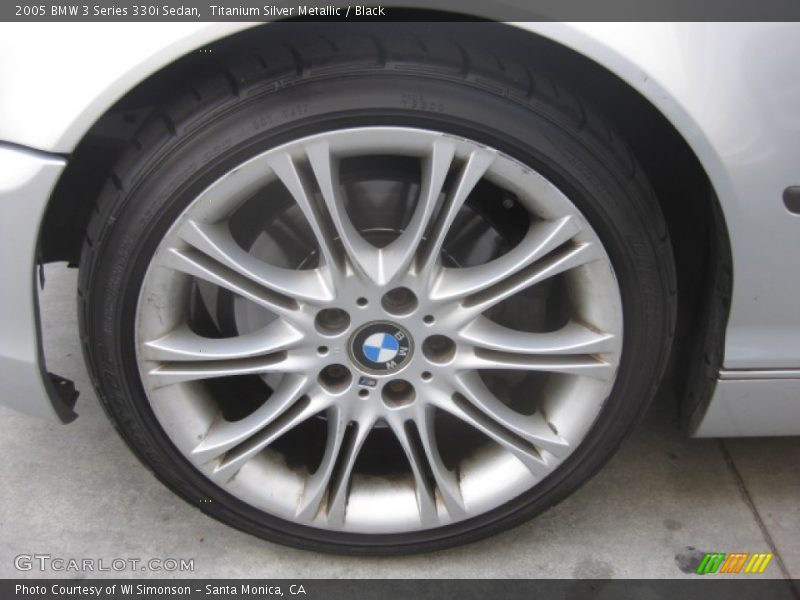 Titanium Silver Metallic / Black 2005 BMW 3 Series 330i Sedan