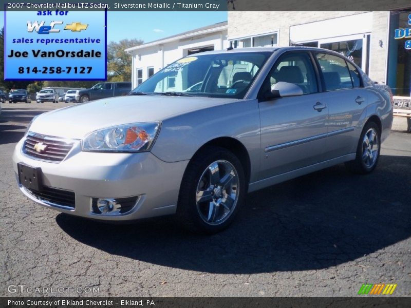 Silverstone Metallic / Titanium Gray 2007 Chevrolet Malibu LTZ Sedan