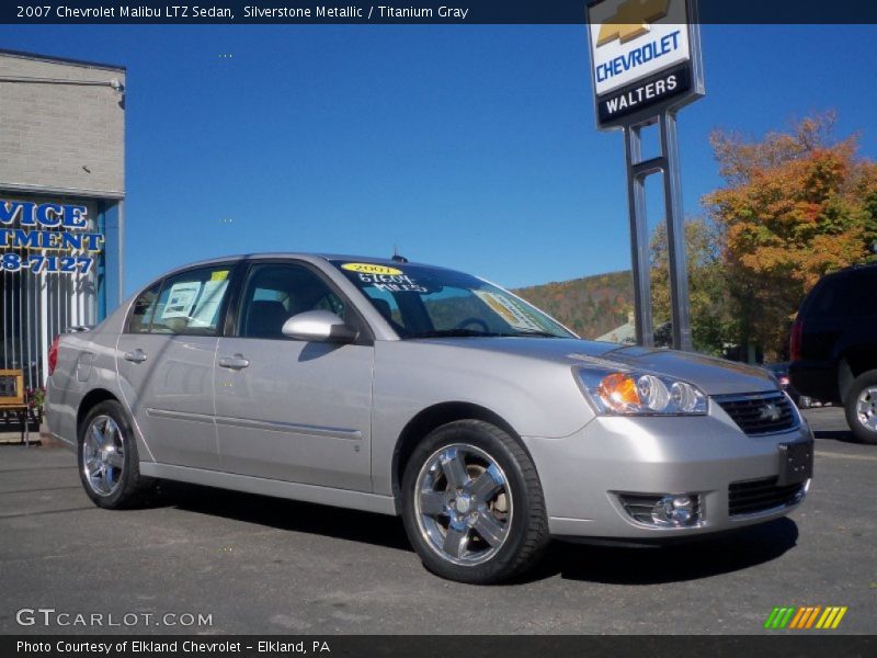 Silverstone Metallic / Titanium Gray 2007 Chevrolet Malibu LTZ Sedan