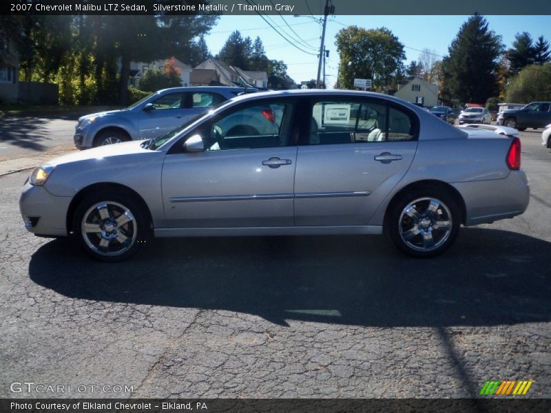 Silverstone Metallic / Titanium Gray 2007 Chevrolet Malibu LTZ Sedan