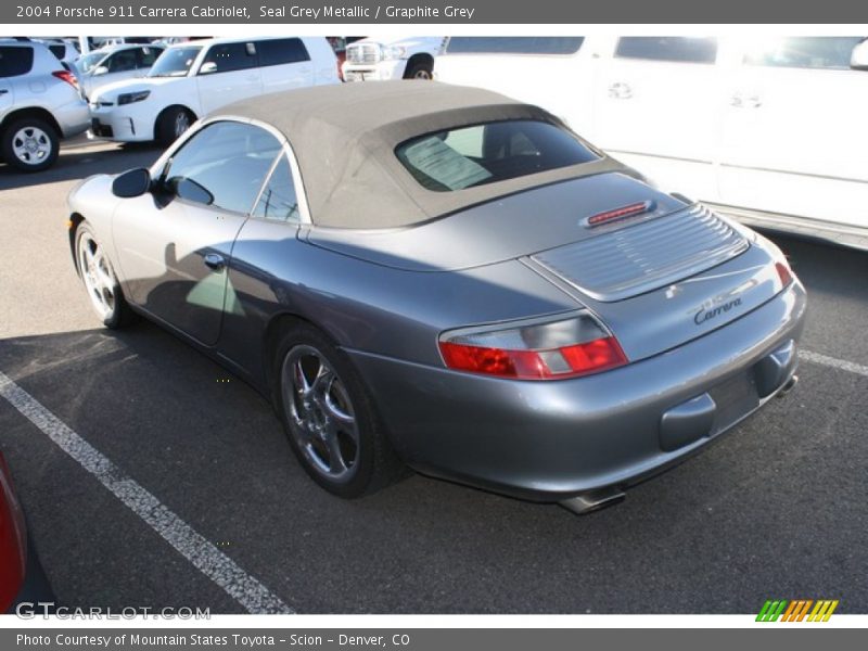 Seal Grey Metallic / Graphite Grey 2004 Porsche 911 Carrera Cabriolet