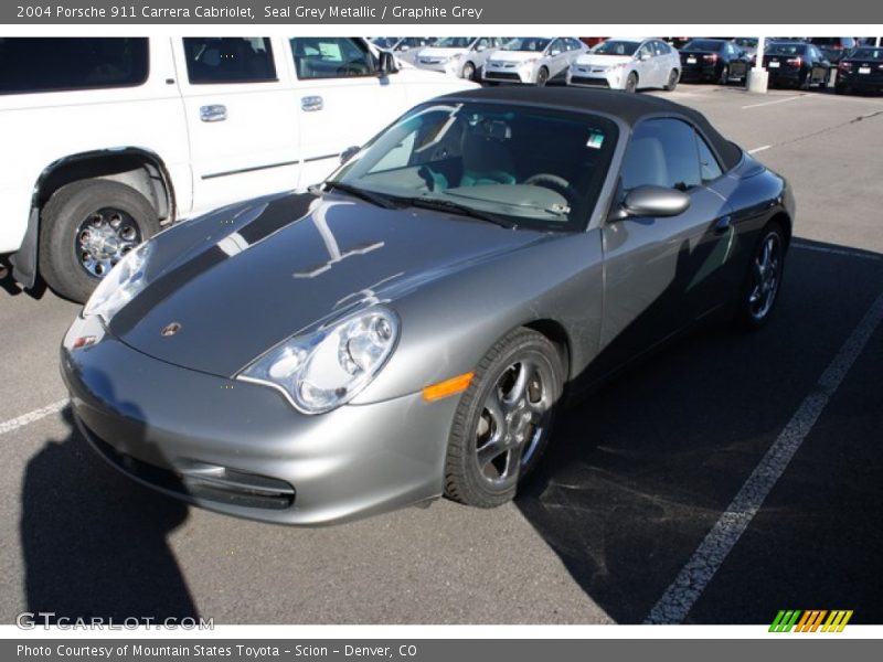 Seal Grey Metallic / Graphite Grey 2004 Porsche 911 Carrera Cabriolet