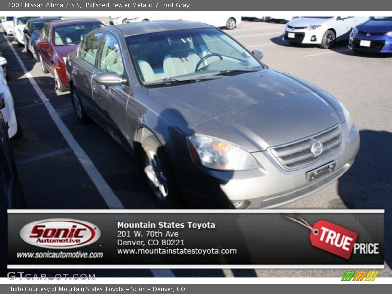 Polished Pewter Metallic / Frost Gray 2002 Nissan Altima 2.5 S