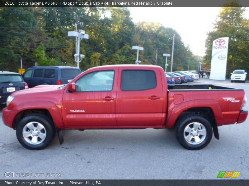 Barcelona Red Metallic / Graphite 2010 Toyota Tacoma V6 SR5 TRD Sport Double Cab 4x4