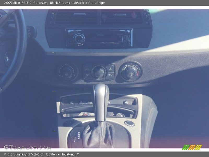 Black Sapphire Metallic / Dark Beige 2005 BMW Z4 3.0i Roadster