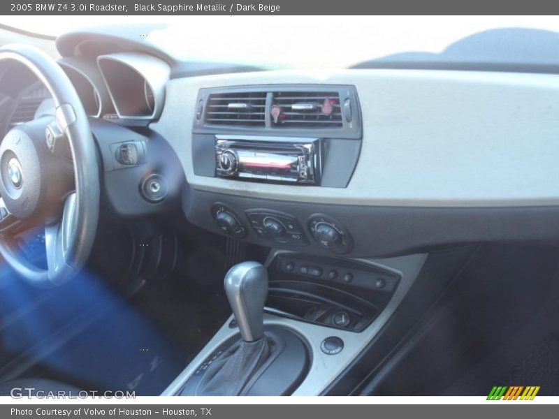Black Sapphire Metallic / Dark Beige 2005 BMW Z4 3.0i Roadster