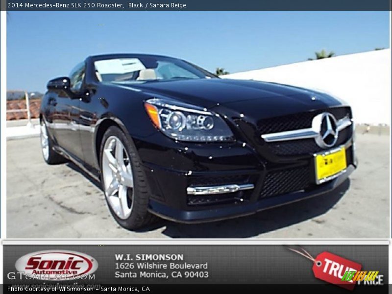 Black / Sahara Beige 2014 Mercedes-Benz SLK 250 Roadster
