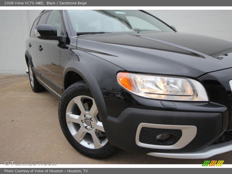 Black / Sandstone Beige 2008 Volvo XC70 AWD
