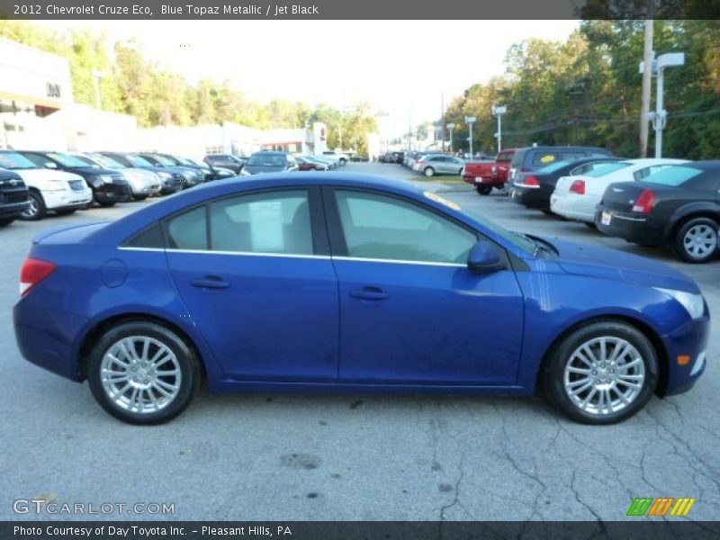 Blue Topaz Metallic / Jet Black 2012 Chevrolet Cruze Eco