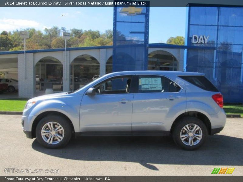 Silver Topaz Metallic / Light Titanium/Jet Black 2014 Chevrolet Equinox LS AWD