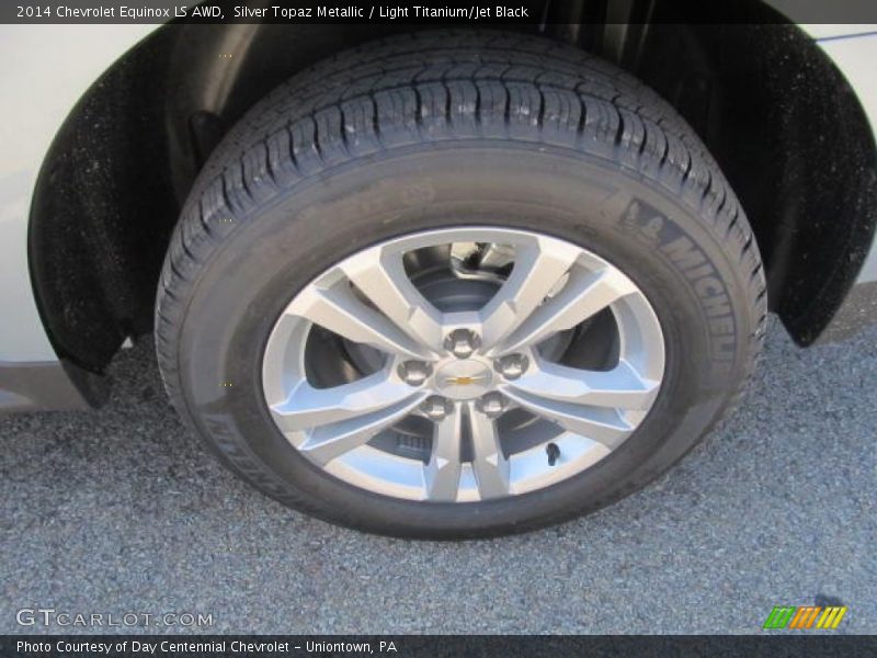 Silver Topaz Metallic / Light Titanium/Jet Black 2014 Chevrolet Equinox LS AWD