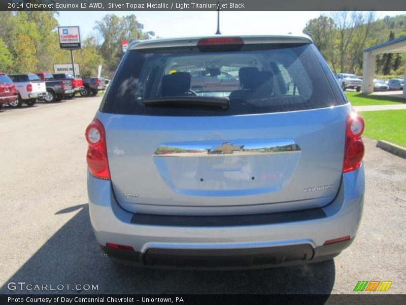 Silver Topaz Metallic / Light Titanium/Jet Black 2014 Chevrolet Equinox LS AWD