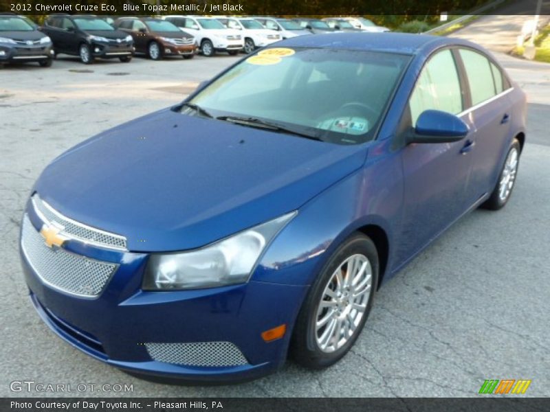 Blue Topaz Metallic / Jet Black 2012 Chevrolet Cruze Eco