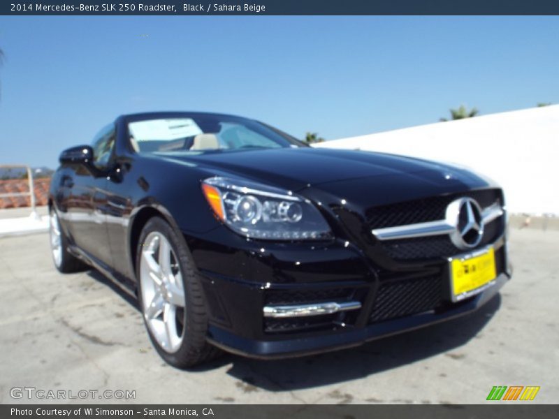 Black / Sahara Beige 2014 Mercedes-Benz SLK 250 Roadster