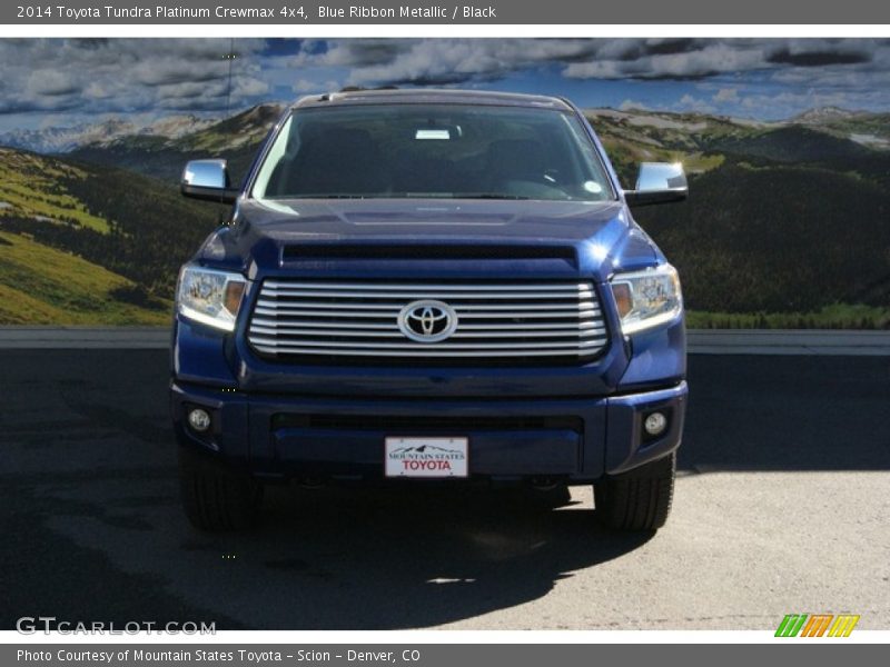 Blue Ribbon Metallic / Black 2014 Toyota Tundra Platinum Crewmax 4x4