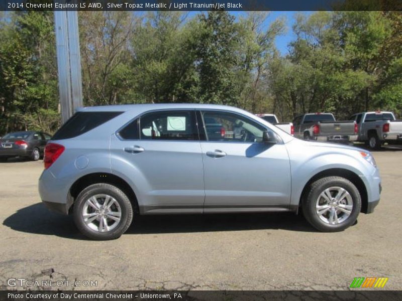 Silver Topaz Metallic / Light Titanium/Jet Black 2014 Chevrolet Equinox LS AWD
