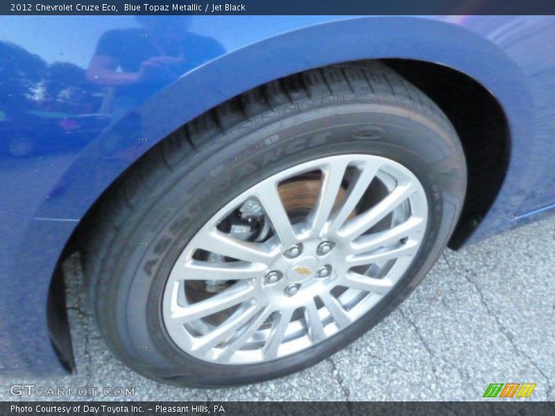 Blue Topaz Metallic / Jet Black 2012 Chevrolet Cruze Eco