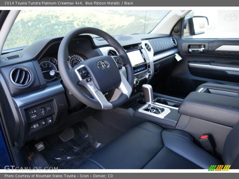 Blue Ribbon Metallic / Black 2014 Toyota Tundra Platinum Crewmax 4x4