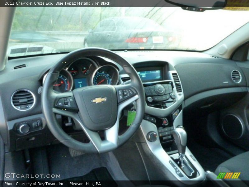 Blue Topaz Metallic / Jet Black 2012 Chevrolet Cruze Eco