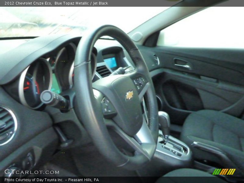 Blue Topaz Metallic / Jet Black 2012 Chevrolet Cruze Eco