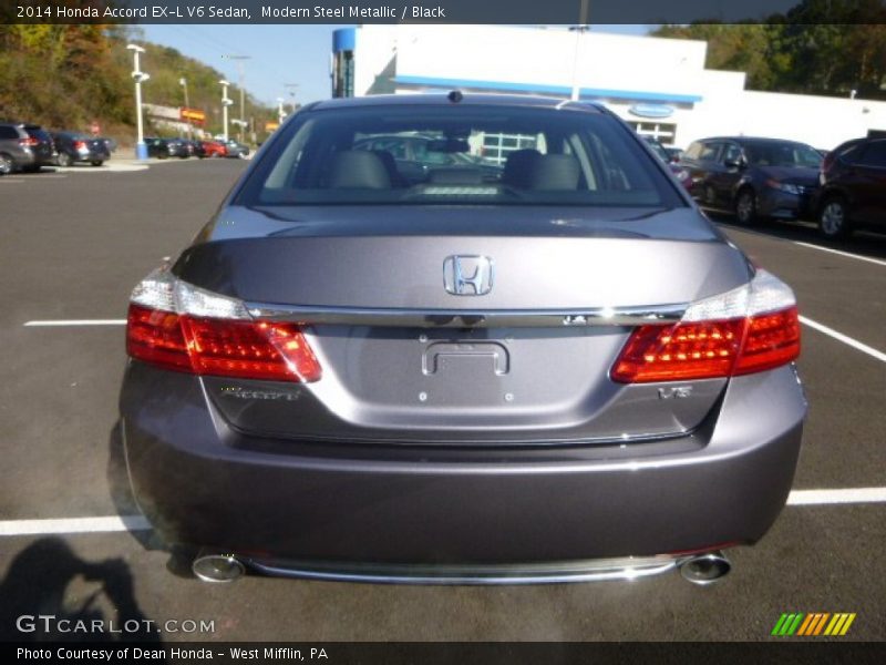 Modern Steel Metallic / Black 2014 Honda Accord EX-L V6 Sedan