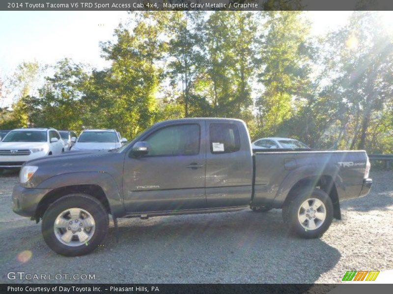 Magnetic Gray Metallic / Graphite 2014 Toyota Tacoma V6 TRD Sport Access Cab 4x4