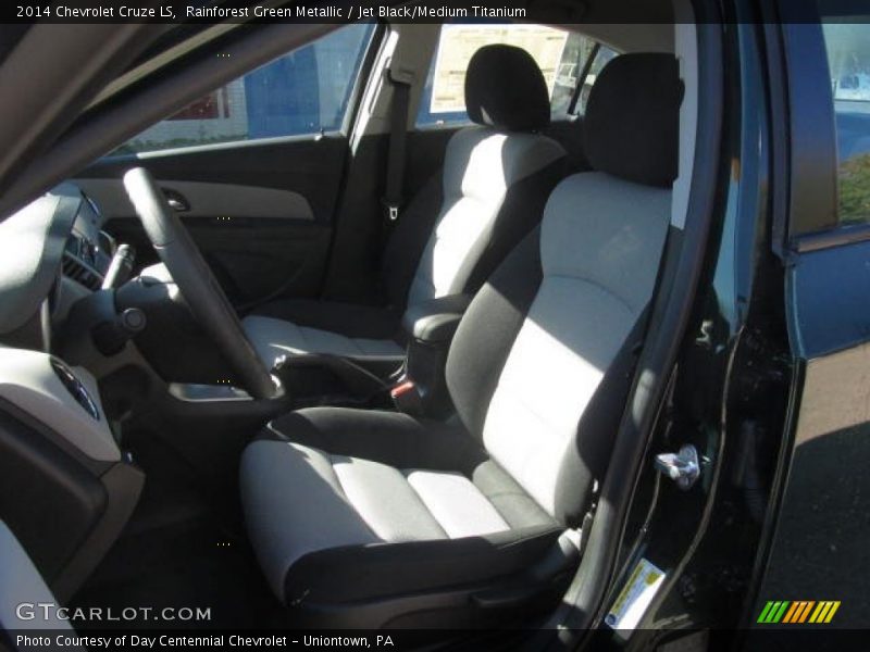 Rainforest Green Metallic / Jet Black/Medium Titanium 2014 Chevrolet Cruze LS