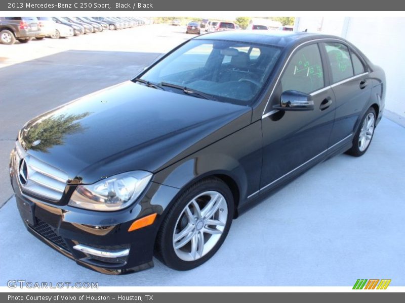 Black / Black 2013 Mercedes-Benz C 250 Sport