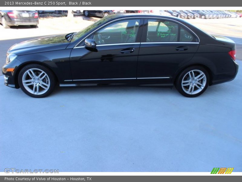 Black / Black 2013 Mercedes-Benz C 250 Sport