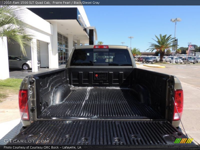 Prairie Pearl / Black/Diesel Gray 2013 Ram 1500 SLT Quad Cab