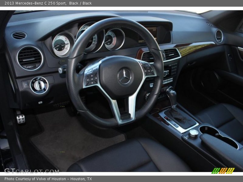 Black / Black 2013 Mercedes-Benz C 250 Sport