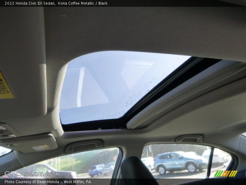 Kona Coffee Metallic / Black 2013 Honda Civic EX Sedan