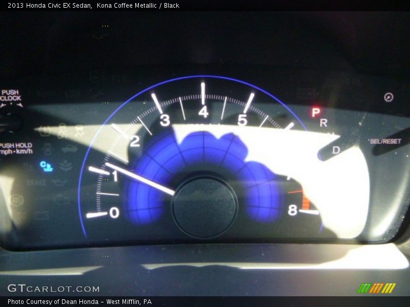 Kona Coffee Metallic / Black 2013 Honda Civic EX Sedan