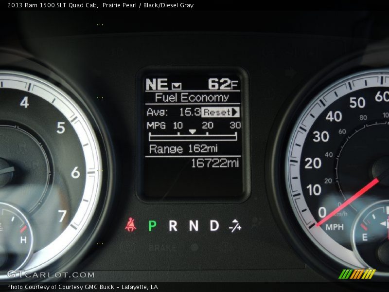 Prairie Pearl / Black/Diesel Gray 2013 Ram 1500 SLT Quad Cab