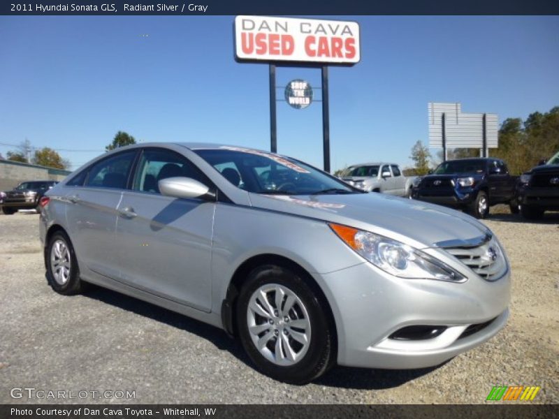 Radiant Silver / Gray 2011 Hyundai Sonata GLS