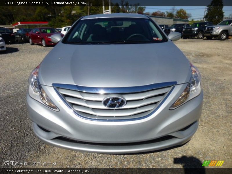 Radiant Silver / Gray 2011 Hyundai Sonata GLS