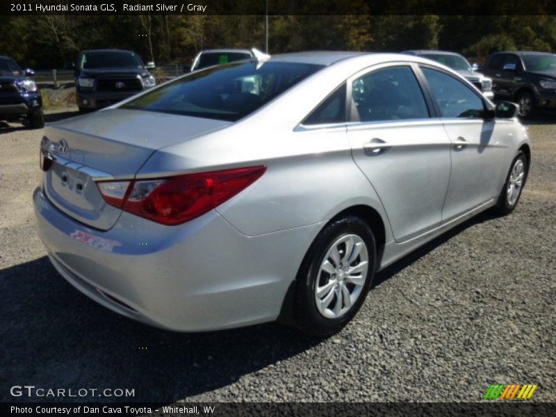 Radiant Silver / Gray 2011 Hyundai Sonata GLS