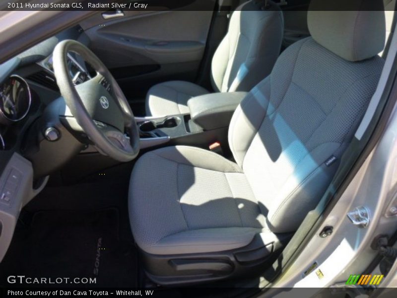 Radiant Silver / Gray 2011 Hyundai Sonata GLS