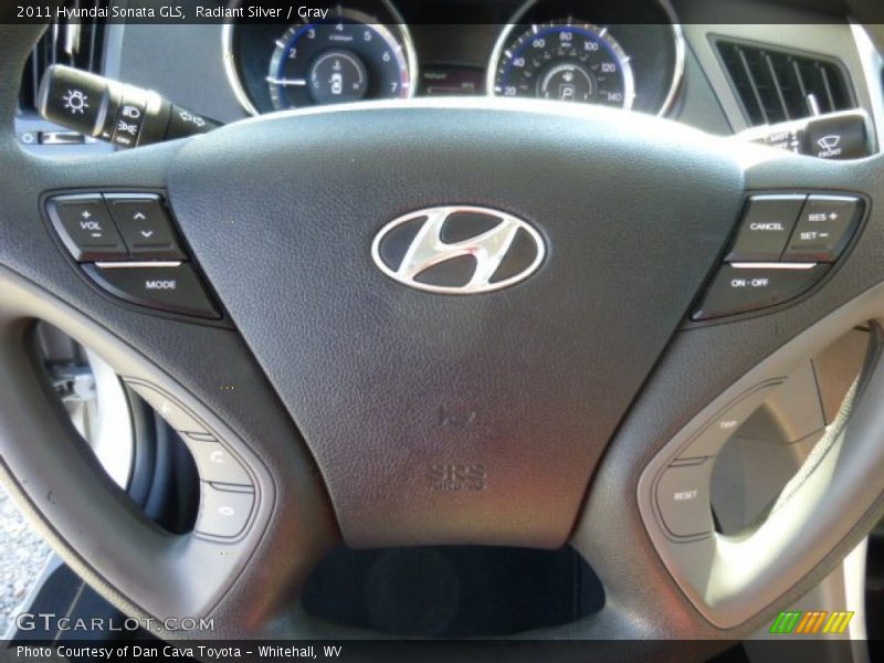 Radiant Silver / Gray 2011 Hyundai Sonata GLS