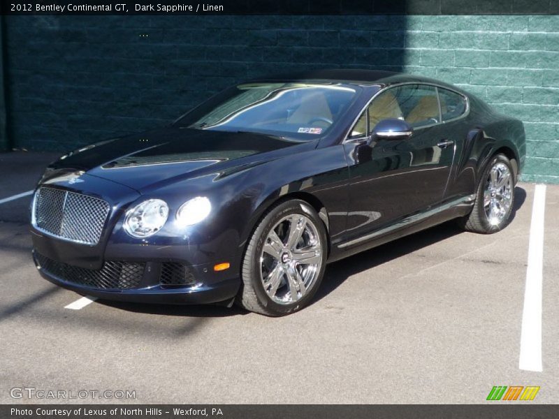 Dark Sapphire / Linen 2012 Bentley Continental GT