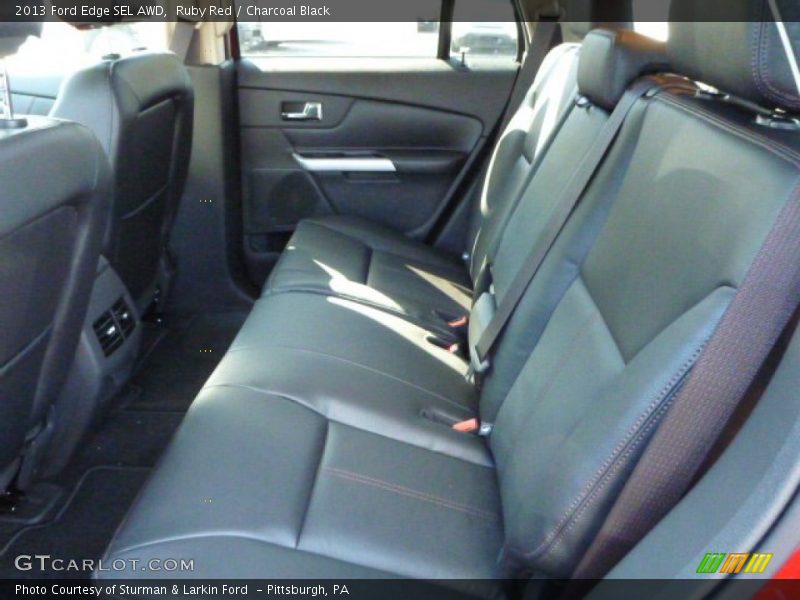Ruby Red / Charcoal Black 2013 Ford Edge SEL AWD